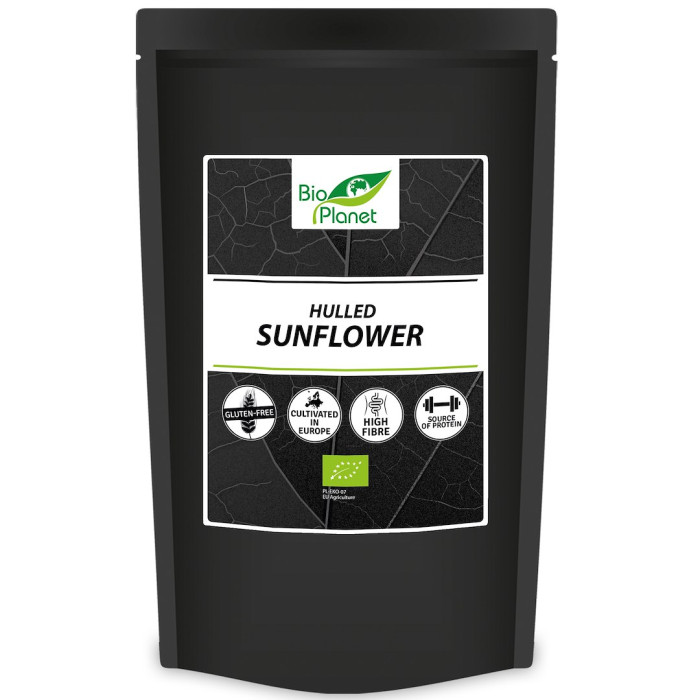 Słonecznik łuskany bezglutenowy BIO 800 g - BIO PLANET INTERNATIONAL