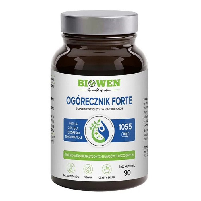Ogórecznik forte (1040 mg) 90 kapsułek - BIOWEN