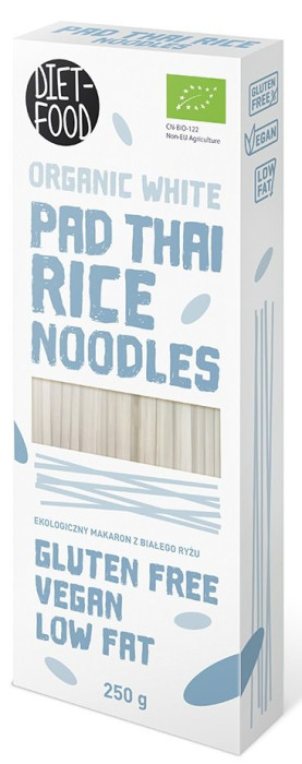 Makaron (ryżowy) noodle pad thai bezglutenowy BIO 250 g - DIET-FOOD