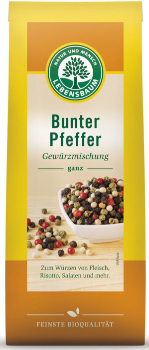 Pieprz kolorowy ziarnisty BIO 50 g - LEBENSBAUM