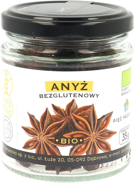 Anyż gwiazdkowy bezglutenowy BIO 35 g - PIĘĆ PRZEMIAN