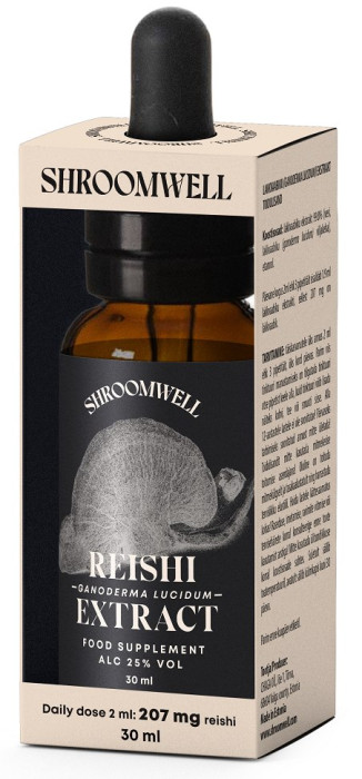 Grzyby reishi ekstrakt w kroplach 30 ml - SHROOMWELL