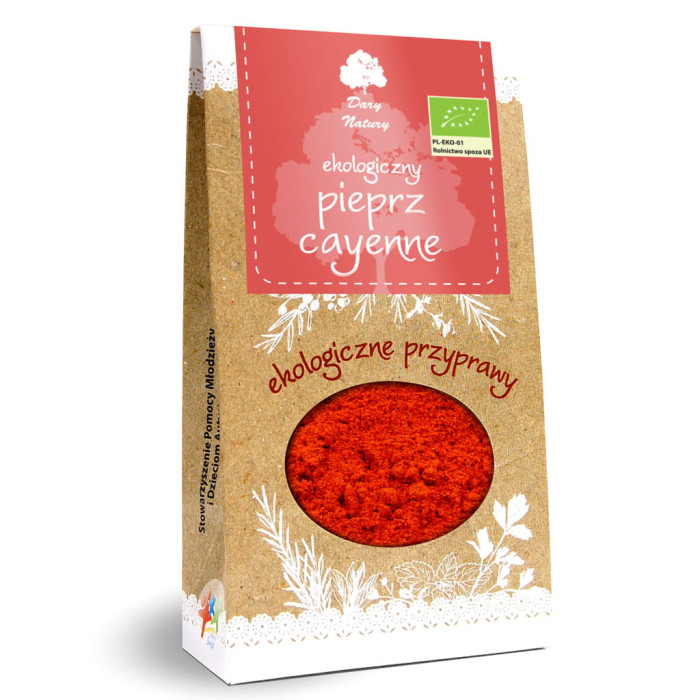 Pieprz cayenne BIO 60 g - DARY NATURY