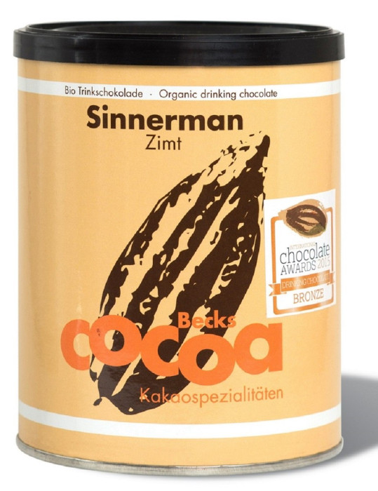Czekolada do picia cynamonowa fair trade bezglutenowa BIO 250 g - BECKS COCOA