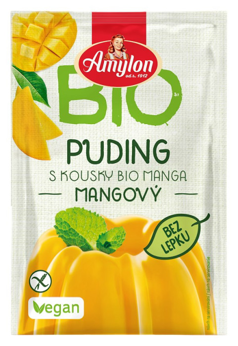 Budyń mango bezglutenowy BIO 40 g - AMYLON