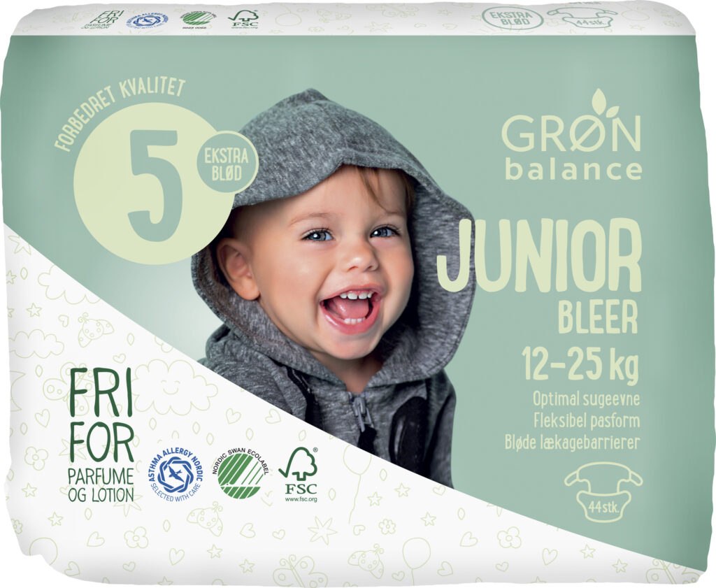 Pieluchy junior eco 12 - 25 kg (44 szt.) - GRON BALANCE