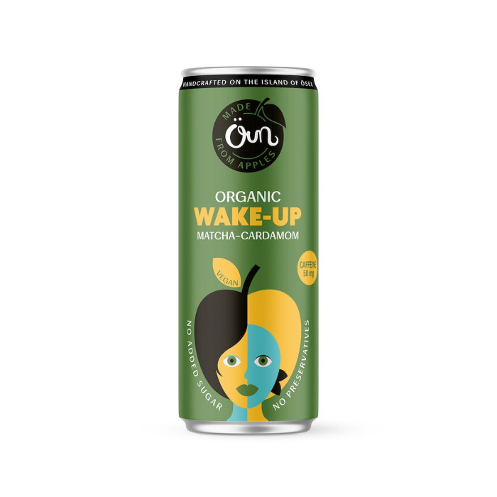 Napój na pobudzenie matcha - kardamon bez dodatku cukrów BIO 250 ml - ÖUN