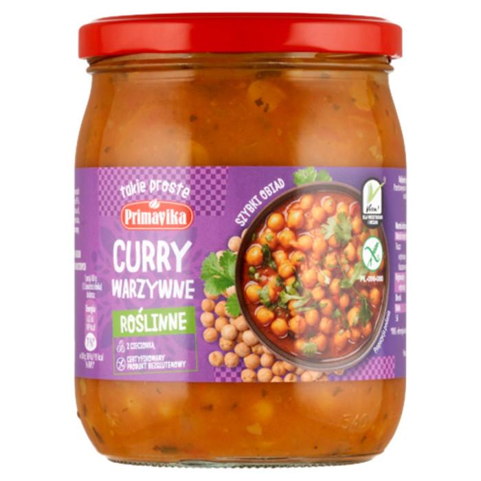Curry warzywne bezglutenowe 470 g - PRIMAVIKA