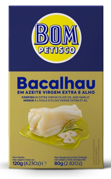 Dorsz z czosnkiem w oliwie z oliwek extra virgin 120 g (80 g) - BON APPETIT (BOM PETISCO)