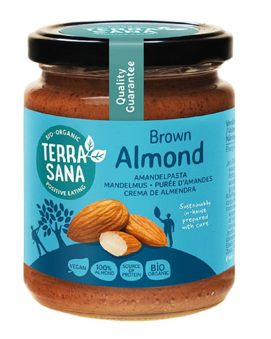 Krem z migdałów prażonych 100 % BIO 250 g - TERRASANA