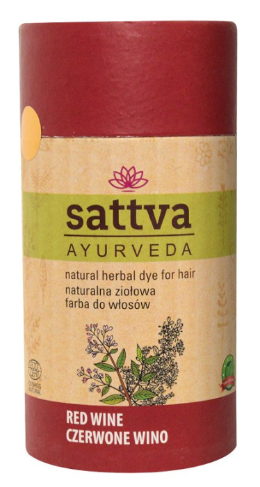 Henna czerwone wino eco 150 g - SATTVA (AYURVEDA)