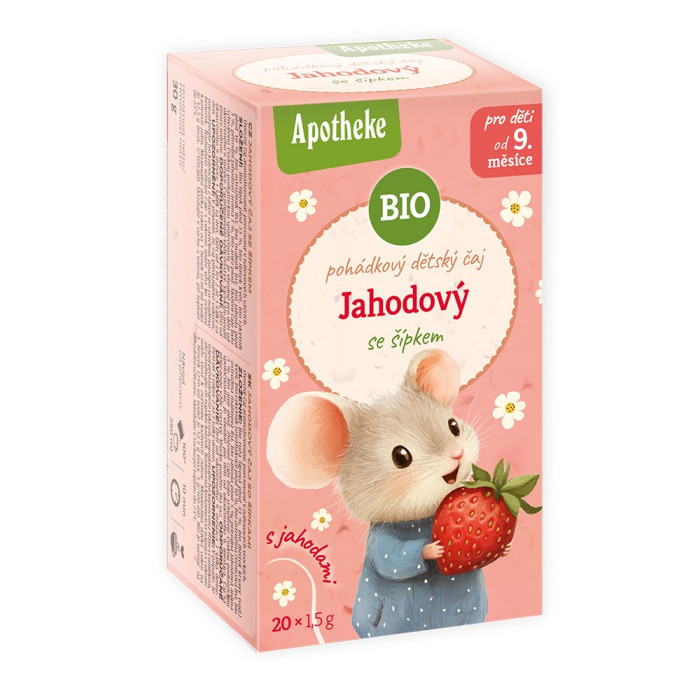 Herbatka bajkowa dla dzieci - dzika róża, rokitnik i truskawka BIO (20 x 1,5 g) 30 g - APOTHEKE