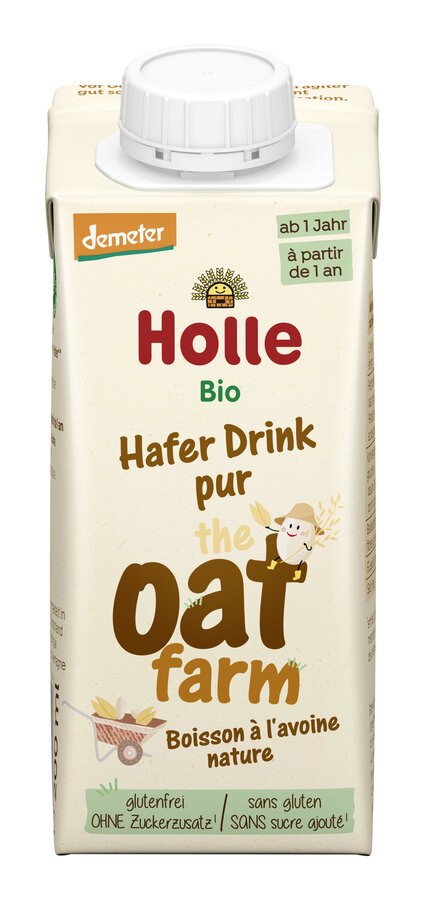 Napój owsiany bez dodatku cukrów bezglutenowy od 1 roku demeter BIO 200 ml - HOLLE
