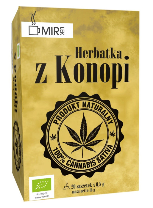 Herbatka z konopi BIO (20 x 0,8 g) 16 g - MIR-LEK