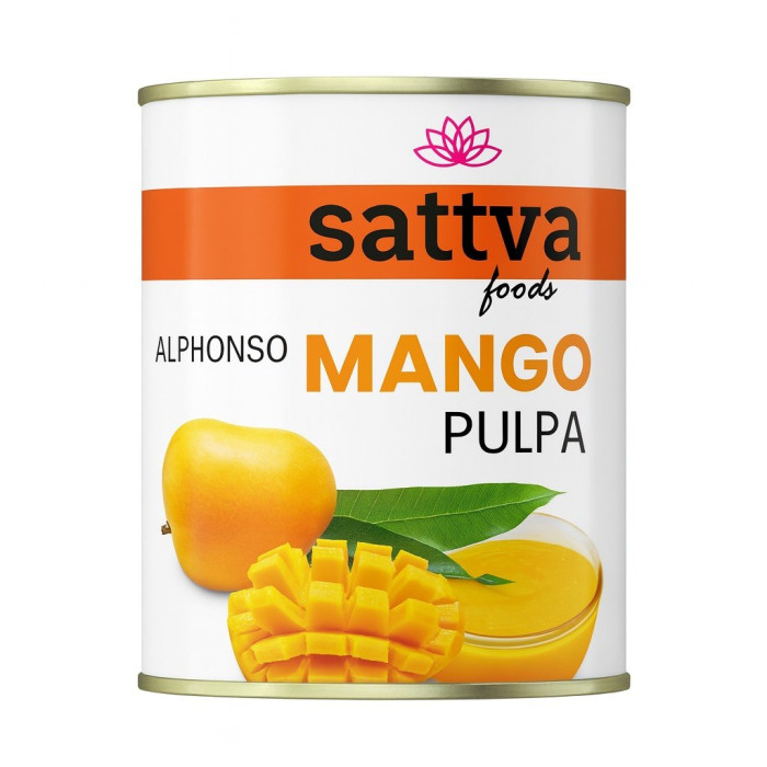 Mango alphonso pulpa 850 g - SATTVA (FOODS)