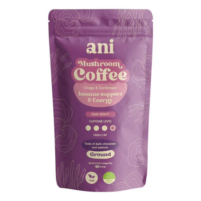 Kawa mielona arabica z chaga i cordyceps BIO 350 g - ANI