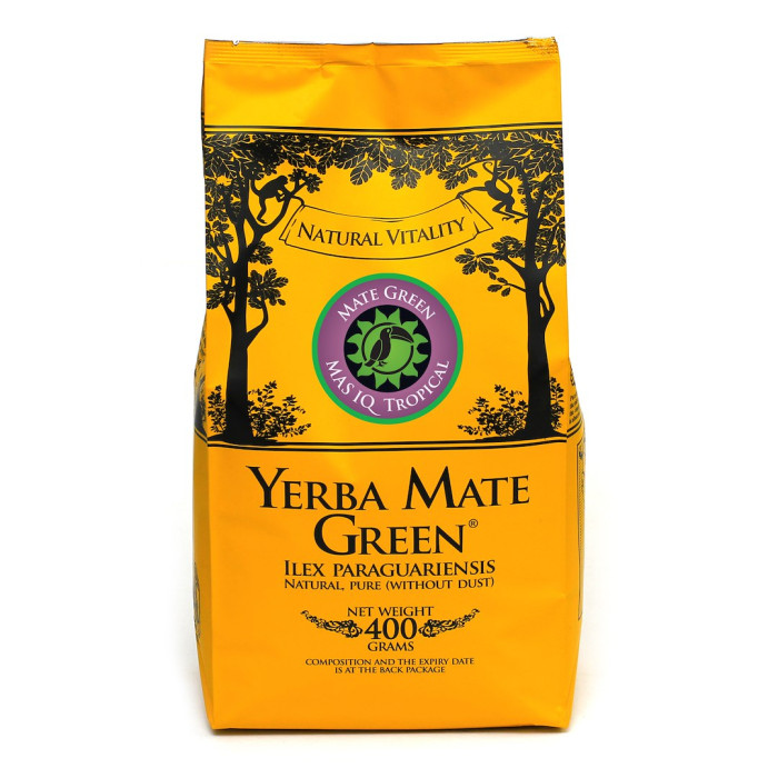 Yerba mate mas iq tropical 400 g - YERBA MATE GREEN