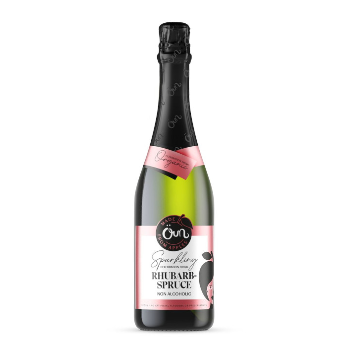 Napój bezalkoholowy rabarbarowo - świerkowy musujący BIO 750 ml - ÖUN