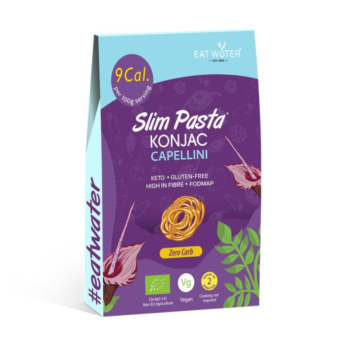 Makaron (konjac) capellini bezglutenowy BIO 270 g (200 g) - SLIM (EAT WATER)
