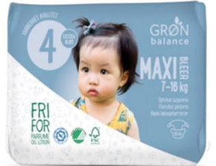 Pieluchy maxi eco 7 - 16 kg (50 szt.) - GRON BALANCE