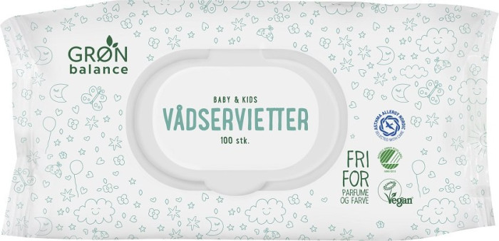 Chusteczki nawilżane podróżne dla dzieci eco 100 szt. - GRON BALANCE