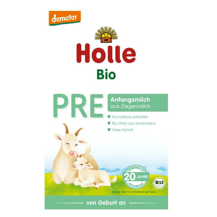 Mleko kozie pre początkowe dla niemowląt demeter BIO 400 g - HOLLE