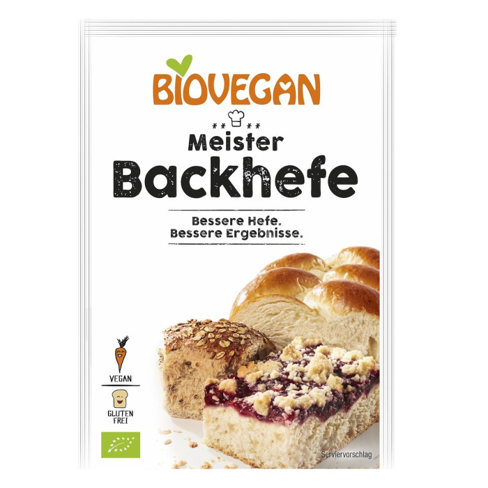 Drożdże suszone bezglutenowe BIO 7 g - BIOVEGAN