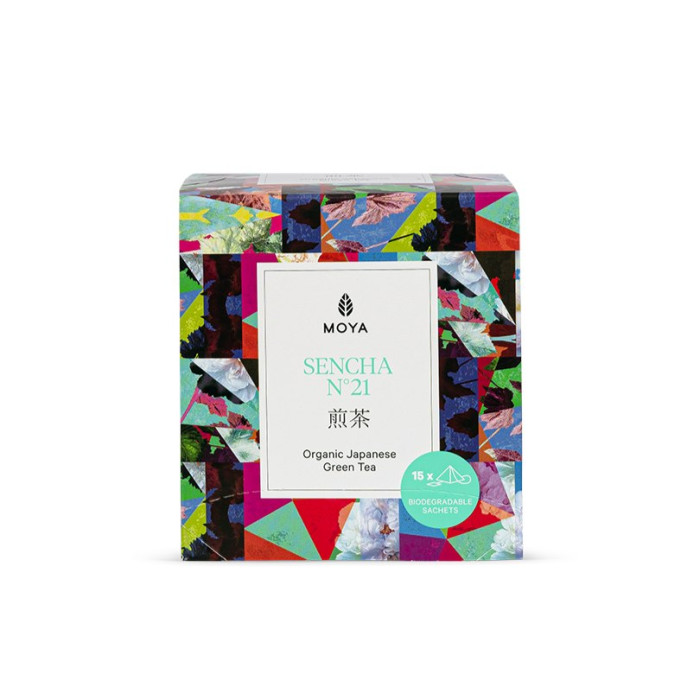 Herbata zielona sencha japońska BIO (15 x 1,5 g) 22,5 g - MOYA MATCHA