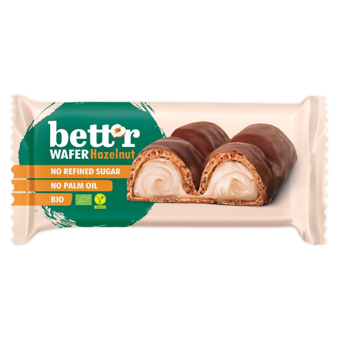 Batonik z nadzieniem orzechowym w czekoladzie BIO 30 g - BETT'R