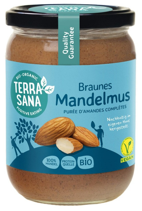 Krem z migdałów prażonych 100 % BIO 500 g - TERRASANA