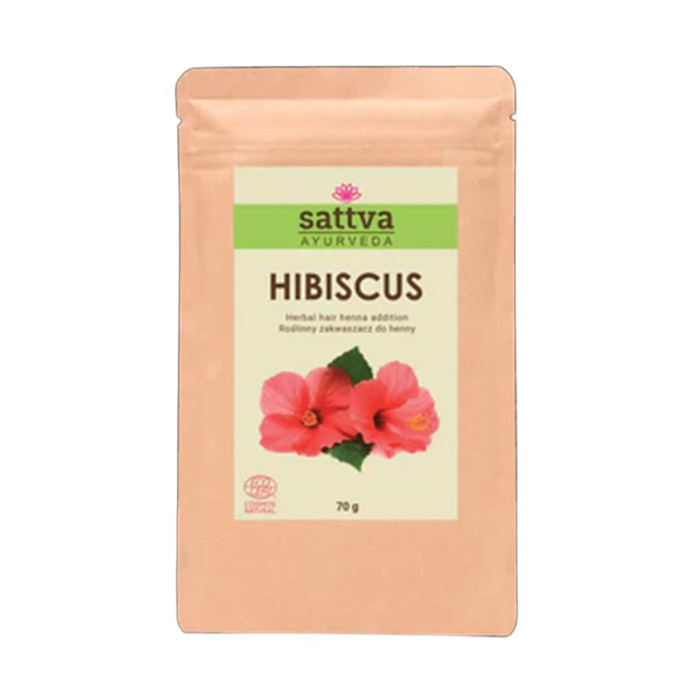 Zakwaszacz roślinny do henny hibiskus eco 70 g - SATTVA (AYURVEDA)
