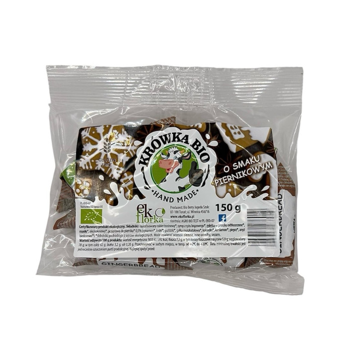 Krówki o smaku piernikowym bezglutenowe BIO 150 g - EKOFLORKA