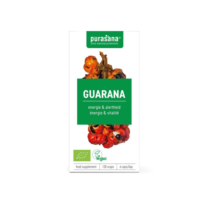 Guarana BIO (300 mg) 120 KAPSUŁEK - PURASANA