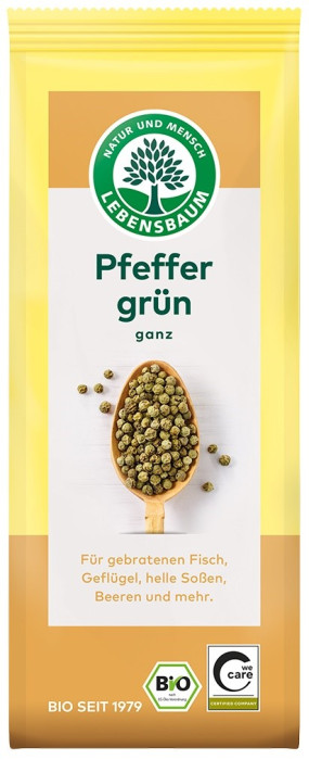 Pieprz zielony ziarnisty BIO 35 g - LEBENSBAUM