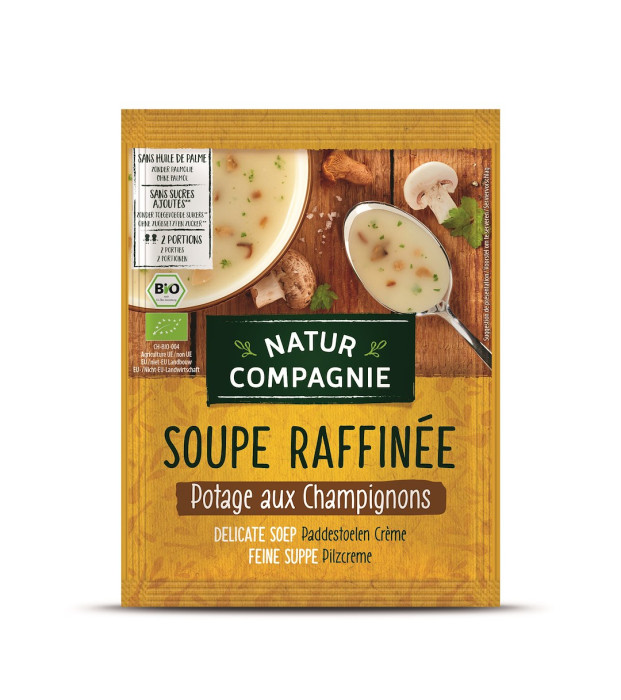 Zupa krem z grzybów bez dodatku cukrów BIO 40 g - NATUR COMPAGNIE