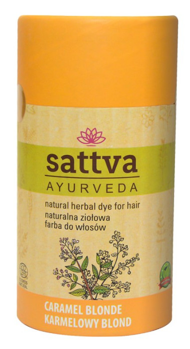Henna karmelowy blond eco 150 g - SATTVA (AYURVEDA)