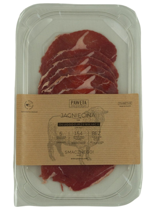 Jagnięcina dojrzewająca plastry bezglutenowa 65 g - PAWĘTA