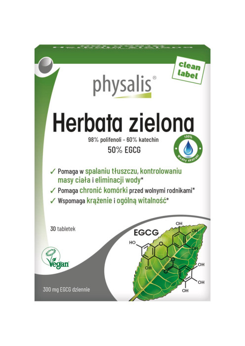 Herbata zielona 30 tabletek - PHYSALIS