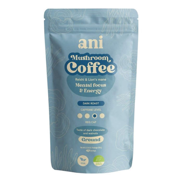 Kawa mielona arabica z reishi i lion's mane BIO 350 g - ANI