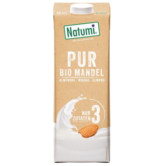 Napój migdałowy pure bez cukru BIO 1 L - NATUMI