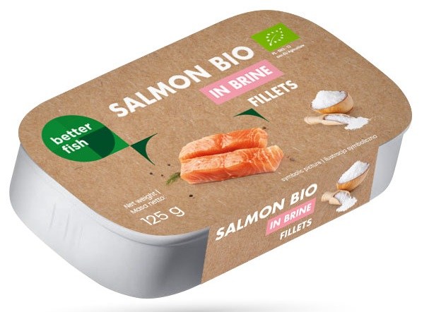 Łosoś atlantycki w sosie własnym BIO 125 g (75 g) - BETTER FISH