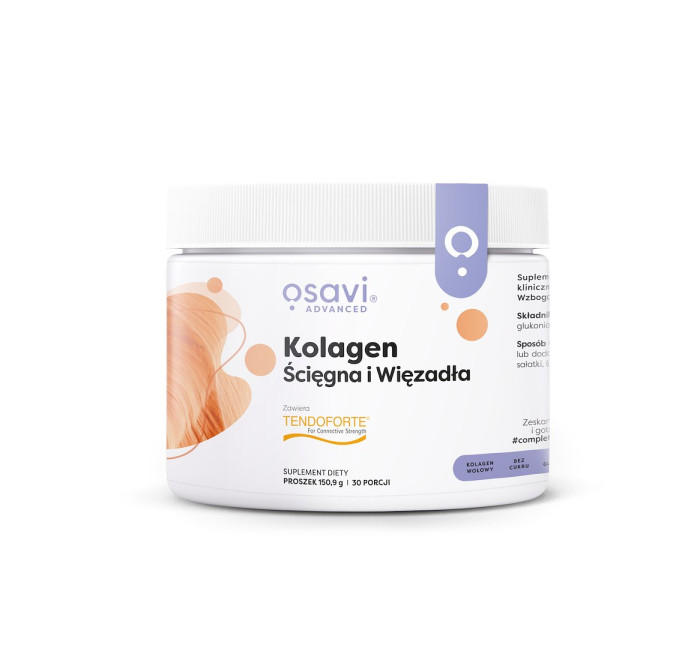 Kolagen na stawy i kości w proszku bezglutenowy 153 g - OSAVI