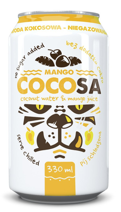 Woda kokosowa z sokiem z mango 330 ml - DIET-FOOD (COCOSA)