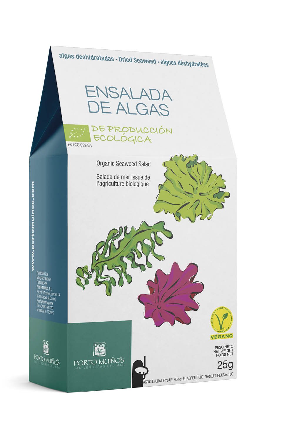 Algi morskie suszone - sałatkowy mix BIO 25 g - PORTO MUINOS