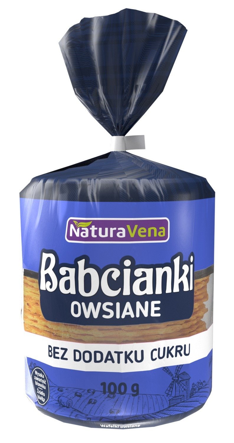Babcianki owsiane bez dodatku cukrów 100 g - NATURAVENA