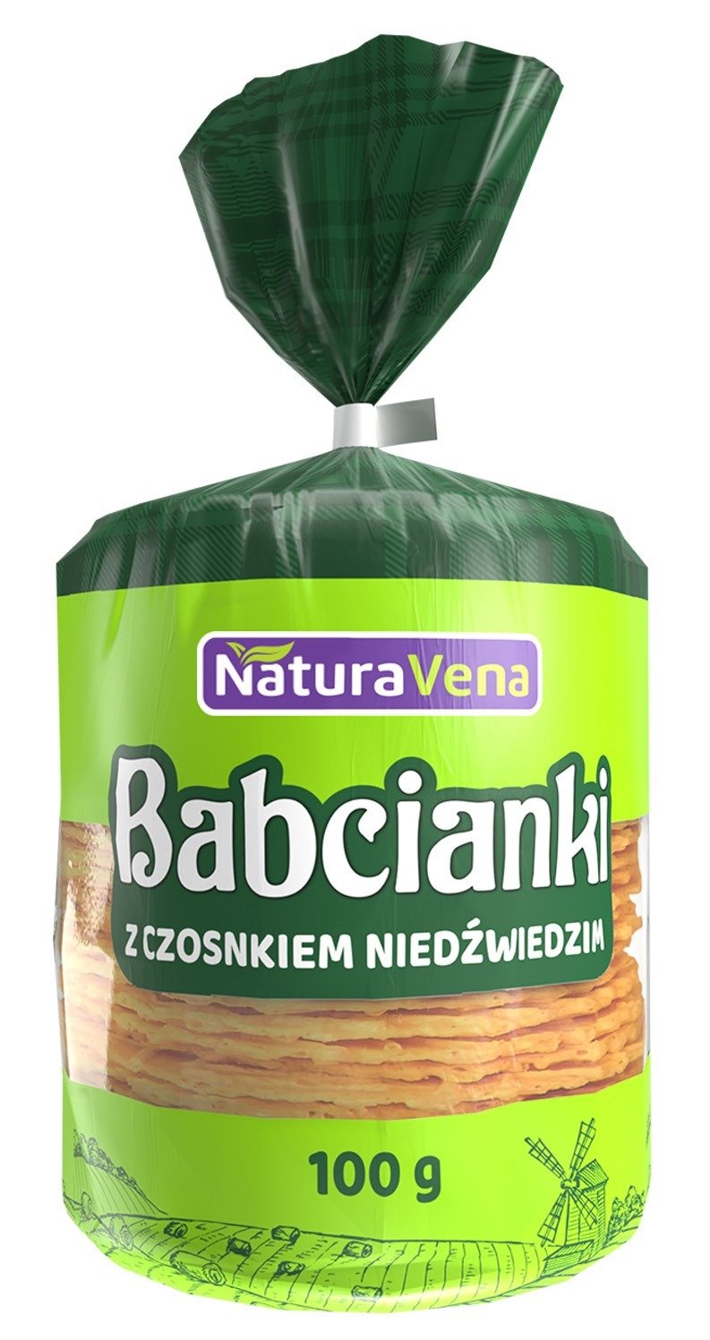 Babcianki z czosnkiem niedźwiedzim 100 g - NATURAVENA