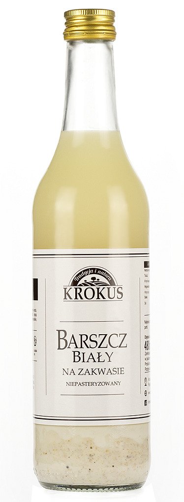 Barszcz biały na zakwasie niepasteryzowany 480 ml - KROKUS