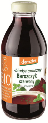 Barszcz czerwony bezglutenowy koncentrat demeter BIO 320 ml - KOWALEWSKI