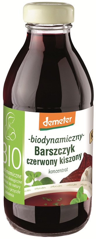 Barszcz czerwony kiszony bezglutenowy koncentrat demeter BIO 320 ml - KOWALEWSKI