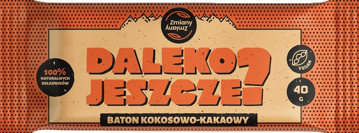 Baton daktylowy kokos - KAKAO DALEKO JESZCZE BEZGLUTENOWY 40 g - ZMIANY ZMIANY